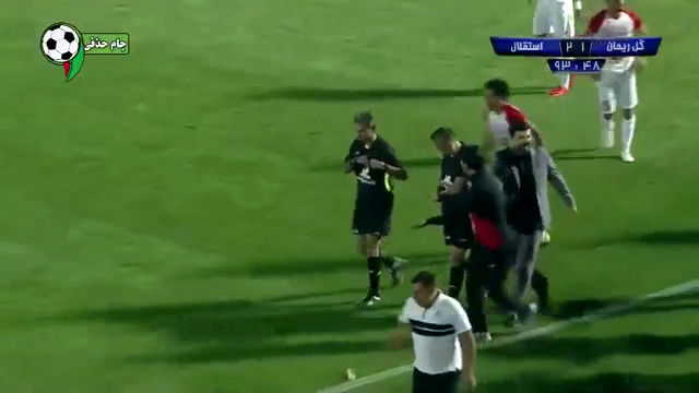 اعتراض شدید کادرفنی گل ریحان به گل دوم استقلال