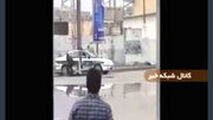 لحظه شهادت مامور پلیس وسط شهر شادگان
