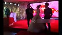 لحظه فرو ریختن ناگهانی سقف هتل در مراسم عروسی