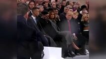 چرت‌زدن پادشاه مراکش و نگاه معنادار ترامپ!