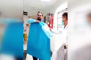 ویدئوی جالب از آماده‌شدن یک پرستار برای رفتن به قرنطینه کرونا