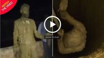 خوش شانسی مرد جوان در سقوط به چاه 25 متری!