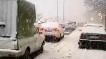  بلایی که برف امروز به سر مردم کرج آورد!