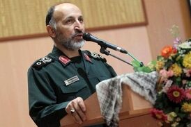 تشییع پیکر شهید حجازی در ستاد فرماندهی کل سپاه