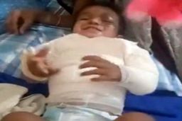 نجات معجزه آسای کودک دو ساله بعد از سقوط از طبقه سوم