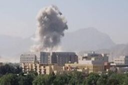 لحظه انفجار خودروی بمب گذاری شده جلوی سفارت آمریکا