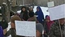 تظاهرات کودکان کشمیر در اعتراض به دستگیری مرضیه هاشمی
