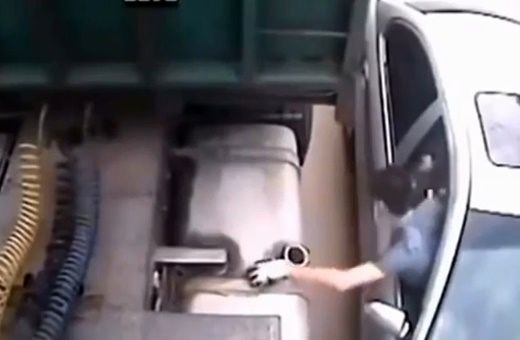 روش حرفه‌ای یک سارق برای دزدی گازوئیل