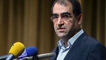 تابوت شهدای حادثه تروریستی اهواز بر شانه وزیر بهداشت!