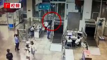خروج ناگهانی کودک از داخل دستگاه ایکس ری ایستگاه قطار!