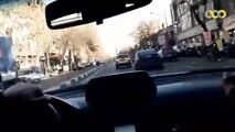 تعقیب و گریز پلیس با سارق خودرو در تهران