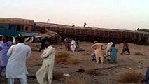 فیلمی از حادثه خروج قطار زاهدان به تهران از روی ریل