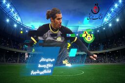 مهدی داغر؛ بهترین مدافع وسط هفته چهارم لیگ یک 