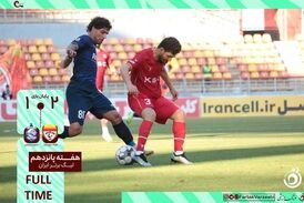 خلاصه بازی فولاد 2 - ملوان 1