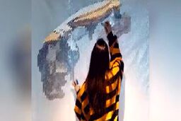 نقاشی از جنس پلاستیک حبابی