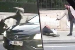 صحنه وحشتناک قتل در خیابان در روز روشن