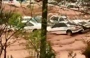 فیلم جدید از لحظه وقوع سیل در شیراز 