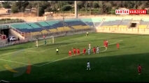 گل اول نساجی به پرسپولیس توسط محمدعباس زاده