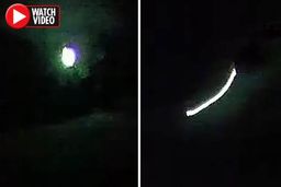 رویت یوفوی درخشان عجیب در آسمان آمریکا!