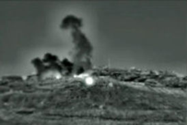 ویدئوی منتشرشده از حمله راکتی اسرائیل به سوریه