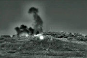 ویدئوی منتشرشده از حمله راکتی اسرائیل به سوریه
