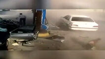 انفجار مخزن گاز سی ان جی خودرو پژو 405 