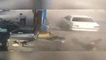 انفجار مخزن گاز سی ان جی خودرو پژو 405 
