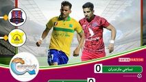 خلاصه بازی نساجی 0 - 0 صنعت نفت
