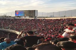 اختصاصی/ ورود بازیکنان پرسپولیس و  گرم کردن بازیکنان برای مقابله با السد