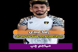 رضا عبدی؛ بهترین مهاجم چپ هفته اول لیگ یک 