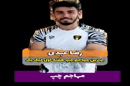 رضا عبدی؛ بهترین مهاجم چپ هفته اول لیگ یک 