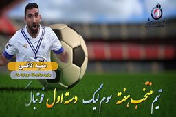  حمید کاظمی؛ بهترین مهاجم  هفته سوم لیگ یک/فیلم