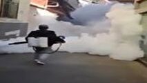 ضدعفونی کردن زادگاه کرونا با امکانات ویژه 
