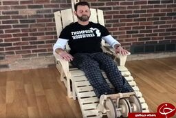صندلی چوبی غیرعادی که ماساژ می‌دهد