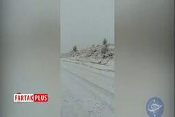 بارش برف پاییزی در «دژکرد»