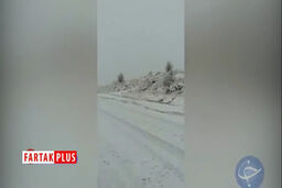 بارش برف پاییزی در «دژکرد»