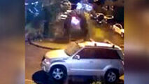 پرتاب هندوانه روی سقف خودرو در روسیه!
