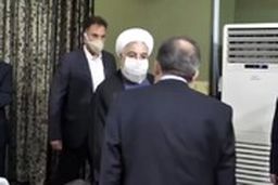 خوش و بش رییس‌جمهور با مجری پیشکسوت و نام‌آشنایِ خبر