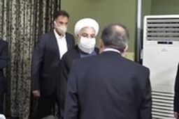 خوش و بش رییس‌جمهور با مجری پیشکسوت و نام‌آشنایِ خبر