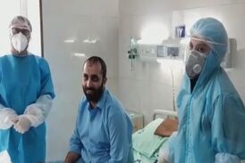 بیمار قمی: برای زحمت شبانه روزی کادر درمانی اشک ریختم/فیلم