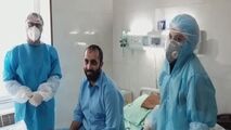 بیمار قمی: برای زحمت شبانه روزی کادر درمانی اشک ریختم/فیلم