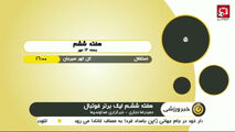 پیش بازی دیدار های هفته ششم لیگ برتر