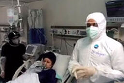 بهبودیِ مادری از کرونا که دوقلو باردار بود