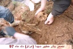  لحظات تاثربرانگیز پیدا شدن تکه‌ های استخوان شهدا در کردستان عراق