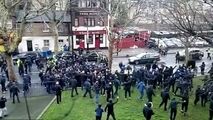 درگیری خونین هواداران دو تیم فوتبال انگلیسی