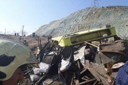  وضعیت امدادرسانی به قربانیان حادثه واژگونی اتوبوس در دانشگاه آزاد
