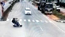 حادثه دلخراش در خیابانی در هند