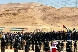 حرکت جوانان اردنی به سمت مرز فلسطین