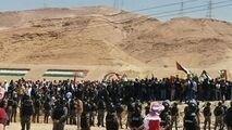 حرکت جوانان اردنی به سمت مرز فلسطین