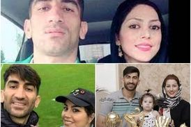 آقای بیرانوند به همسرت بگو جو گیر نشه/ فیلم لو رفته سنگربان پرسپولیسی و همسرش
